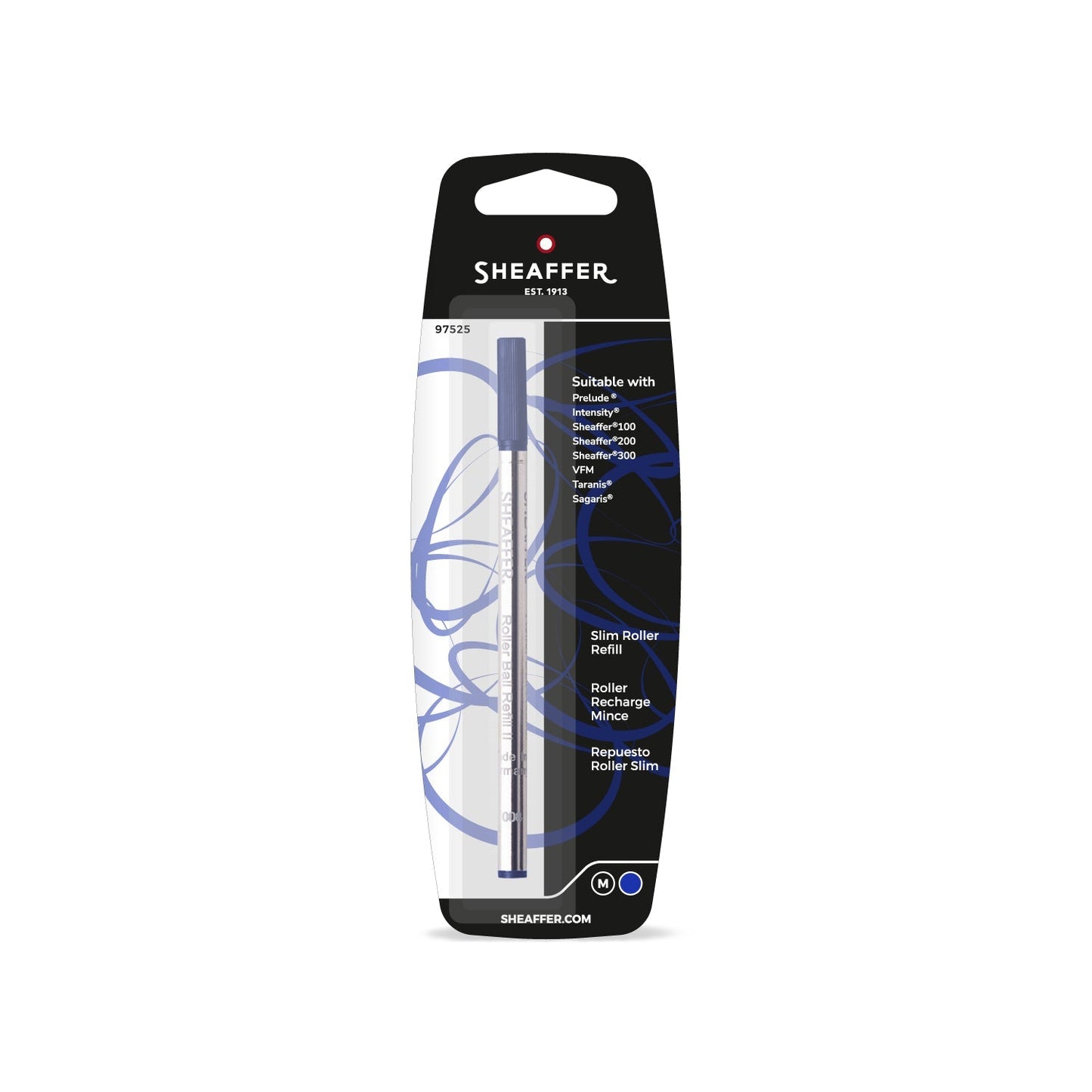 Sheaffer Slim Rollerball Refill - Blue Medium - Blister Card - Multiples of 6