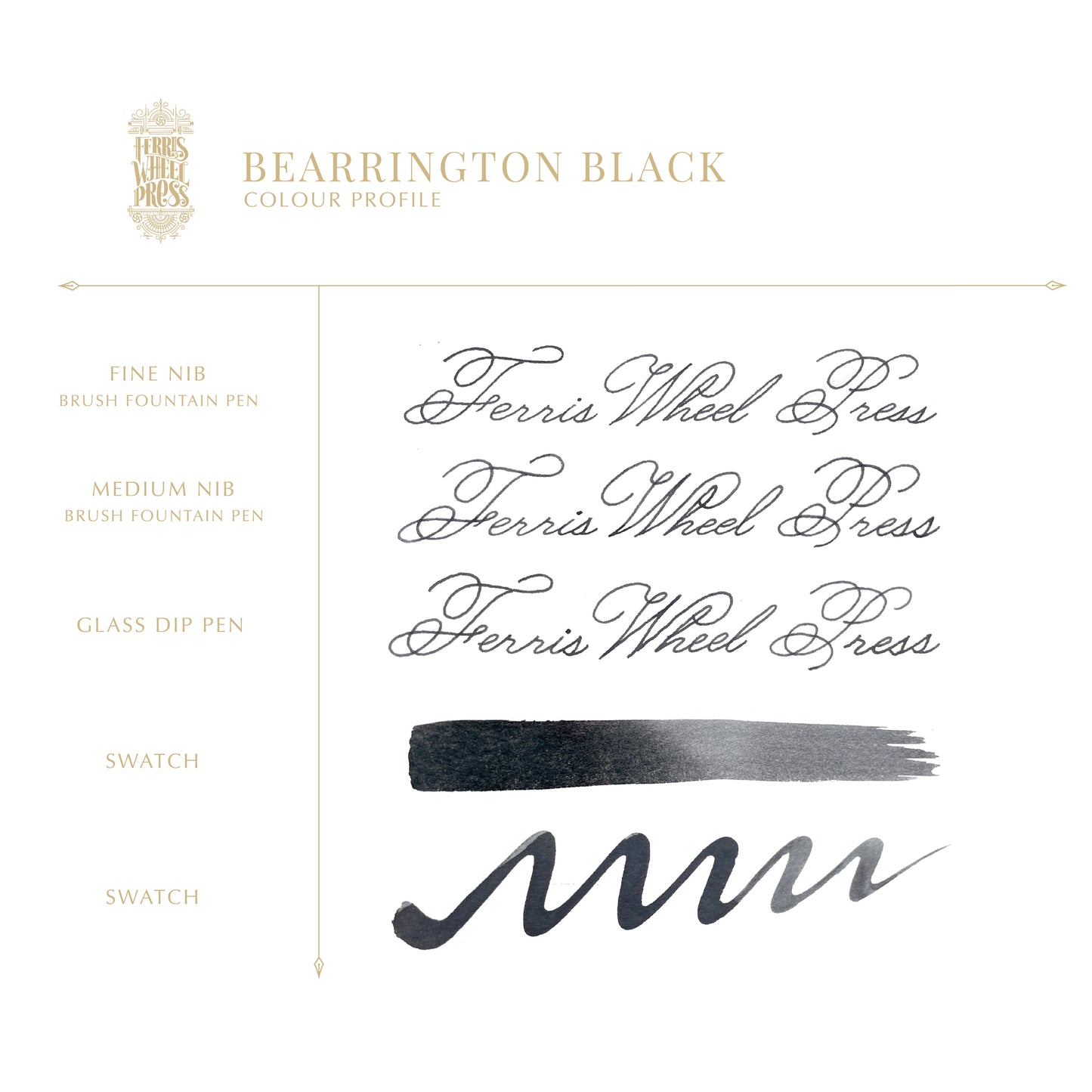 Fountain Pen Ink 38mL / Bearrington Black - ED2409