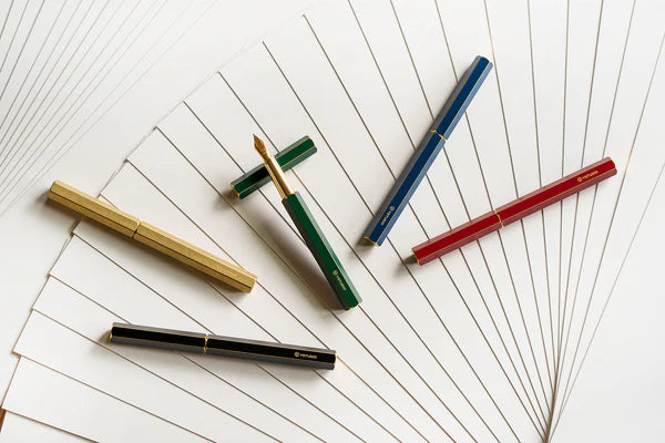 STAT-46 Classic Blue Fountain pen Brass - M