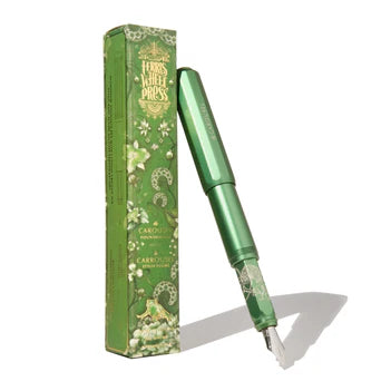 Aluminum Carousel Fountain Pen - Book of Botany - Medium
