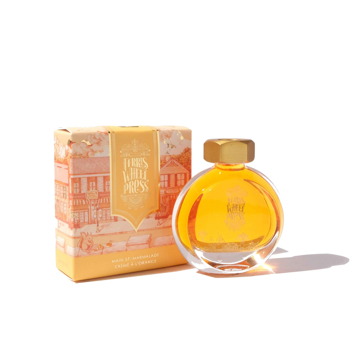 Ferris Wheel Press Main St. Marmalade 38mL fountain pen ink bottle and box