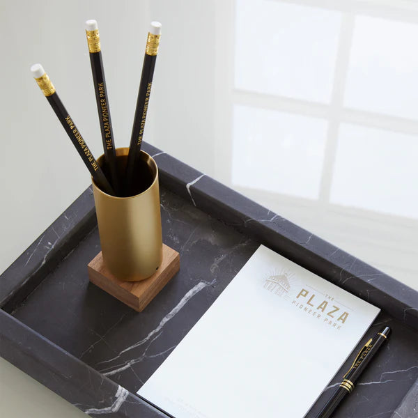 STAT-04 Classic - Brass, Walnut Pen Case