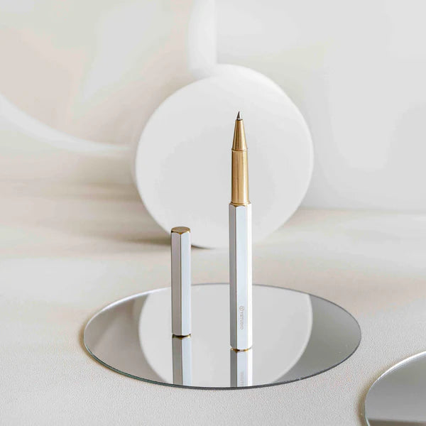 YStudio -Classic Revolve-Rollerball Pen(White)