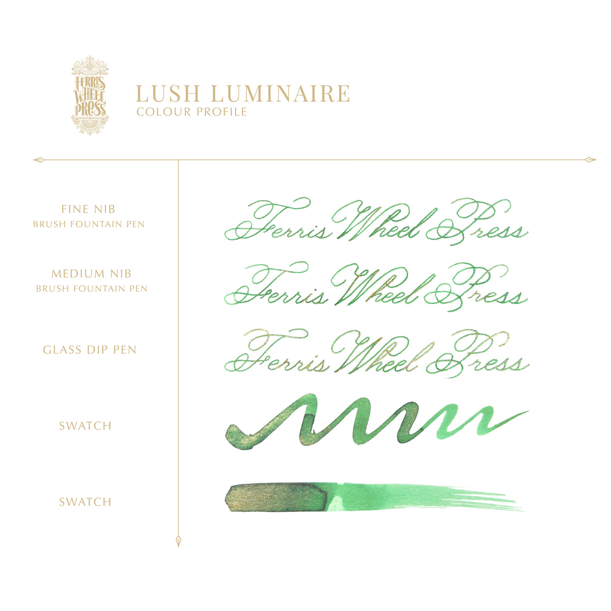 Ferris Wheel Press Lush Luminaire Fountain Pen Ink 38ml
