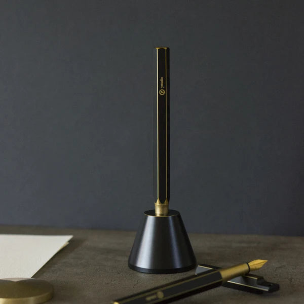 STAT-20 Brassing - Black Brass Portable Fountain Pen (F nib)