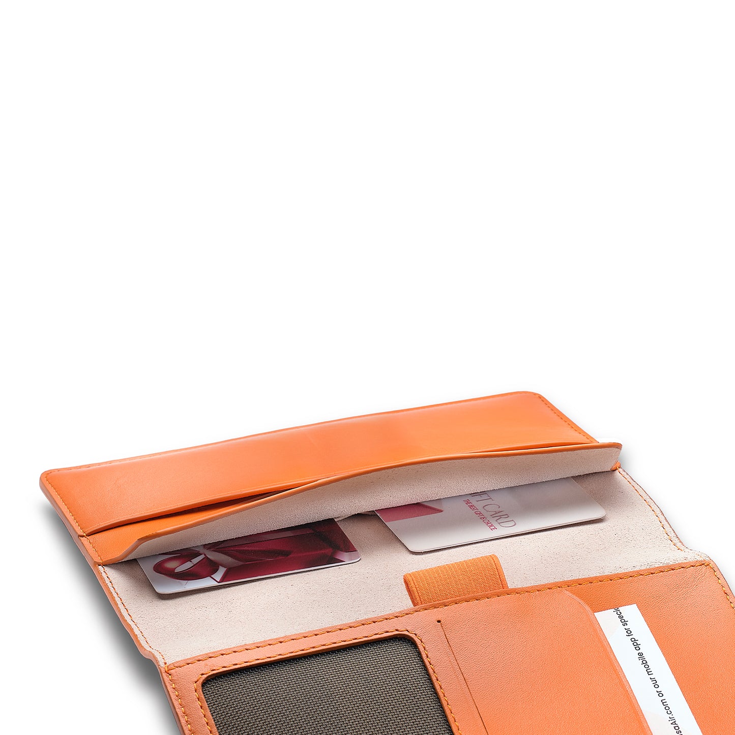 Sheaffer EIP Full-Grain Leather Passport Case with Pen Loop - Orange