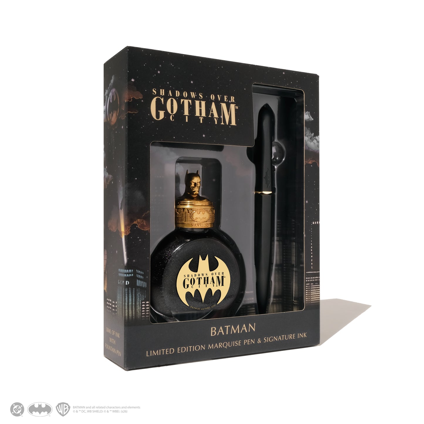 Batman Marquise Pen and 38ml Ink Set