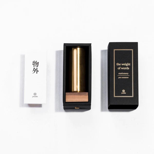 STAT-04 Classic - Brass, Walnut Pen Case