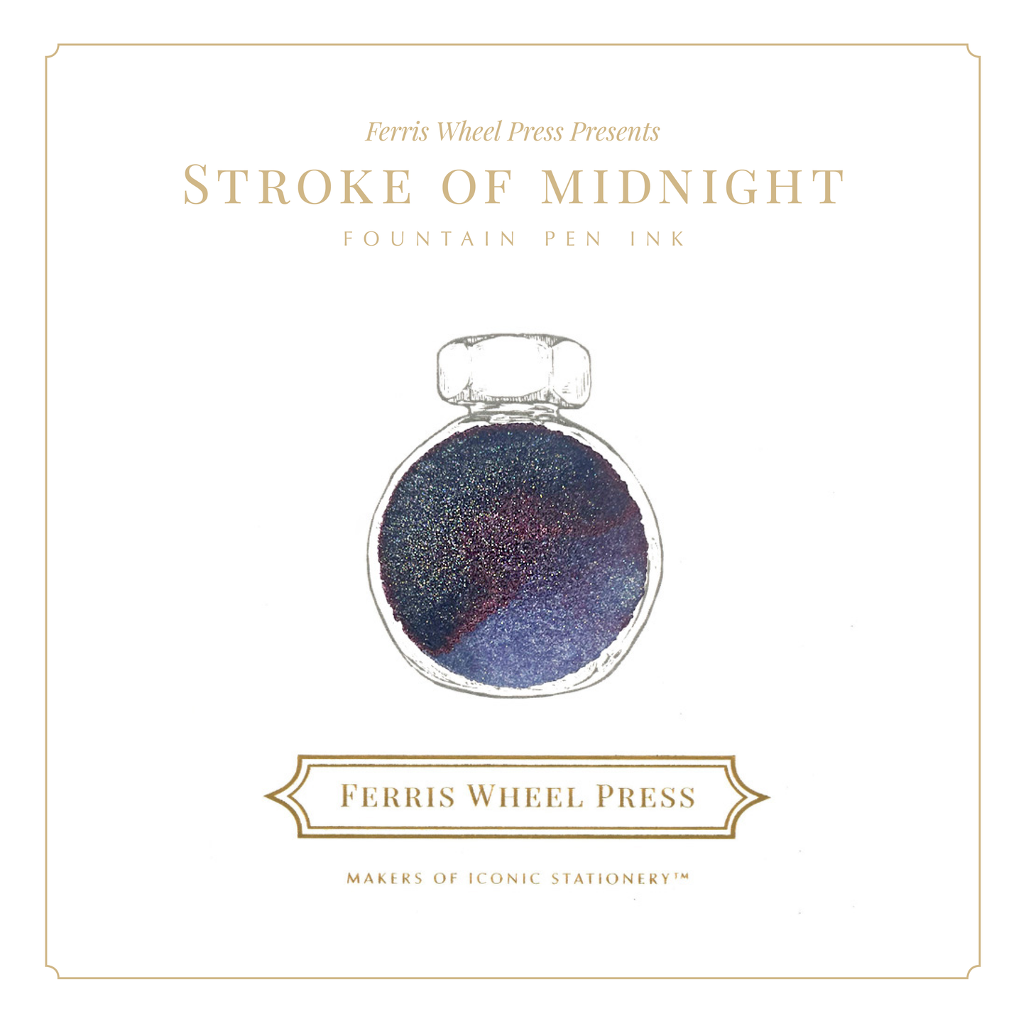 Fountain Pen Ink 38mL / Stroke of Midnight - SMN