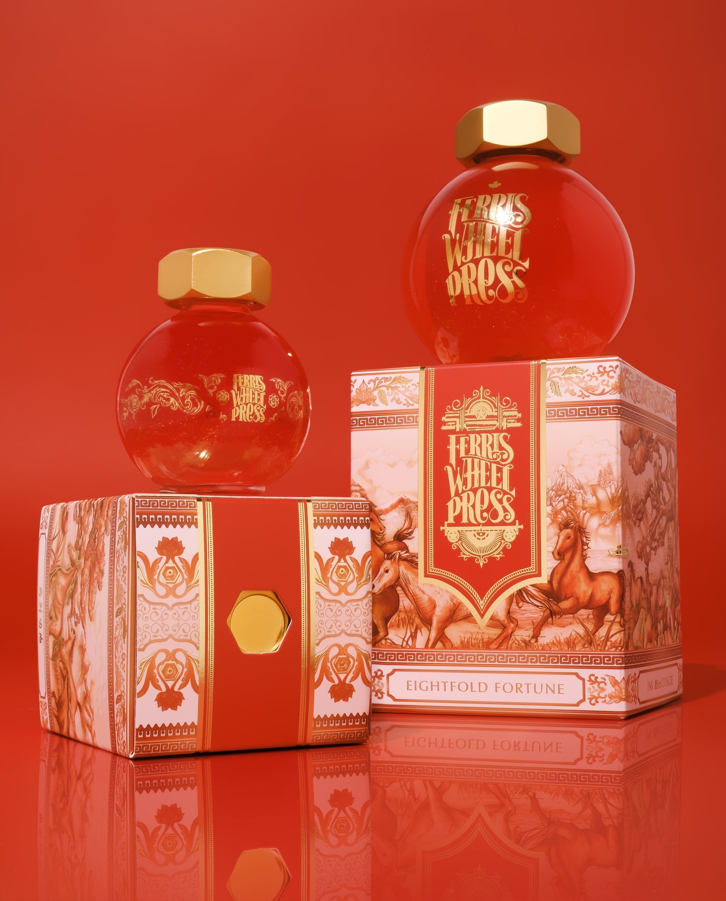 Lunar New Year Fountain Pen Ink 20mL / Fete Chinoise - Eightfold Fortune