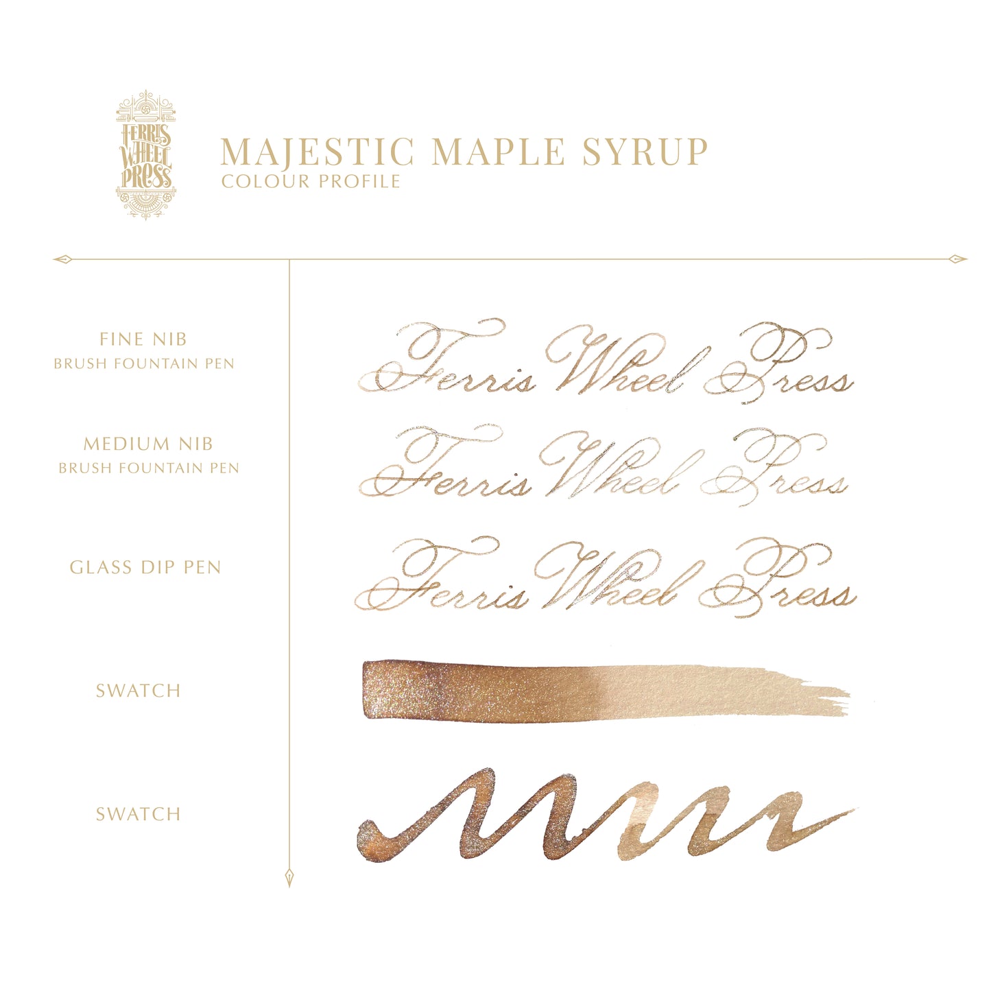 Fountain Pen Ink 38mL / Majestic Maple Syrup - MMS