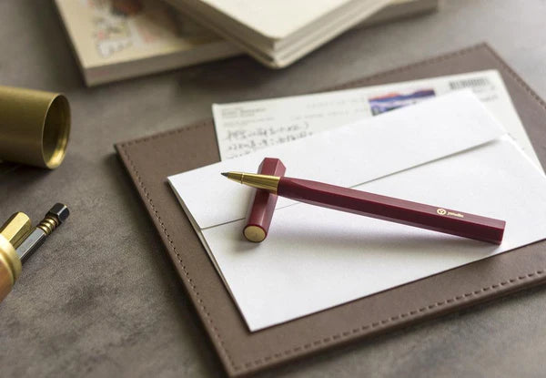 Resin & Brass - Rollerball Pen (RED)
