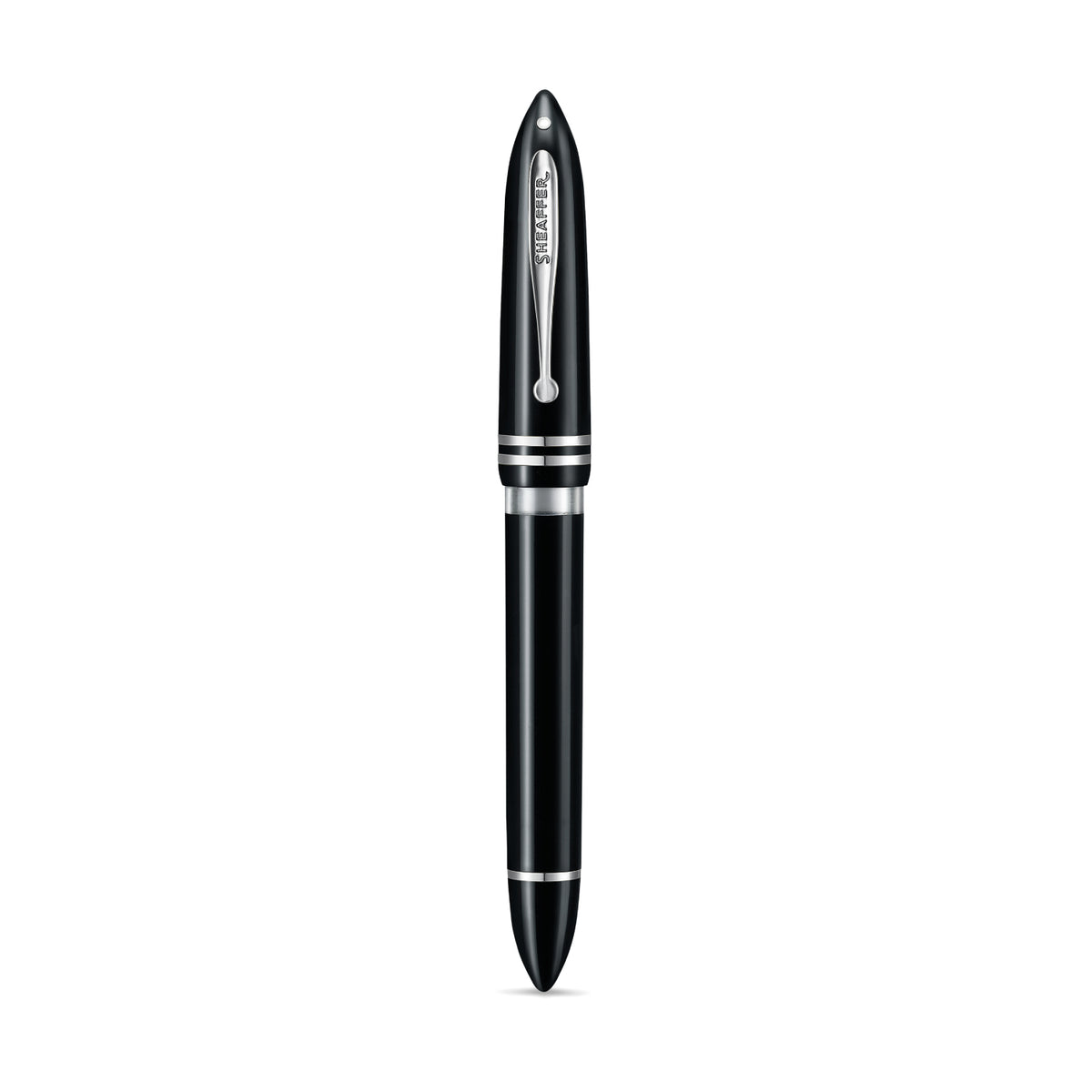 Sheaffer Balance III E892 Glossy Black and Chrome Trims Fountain Pen