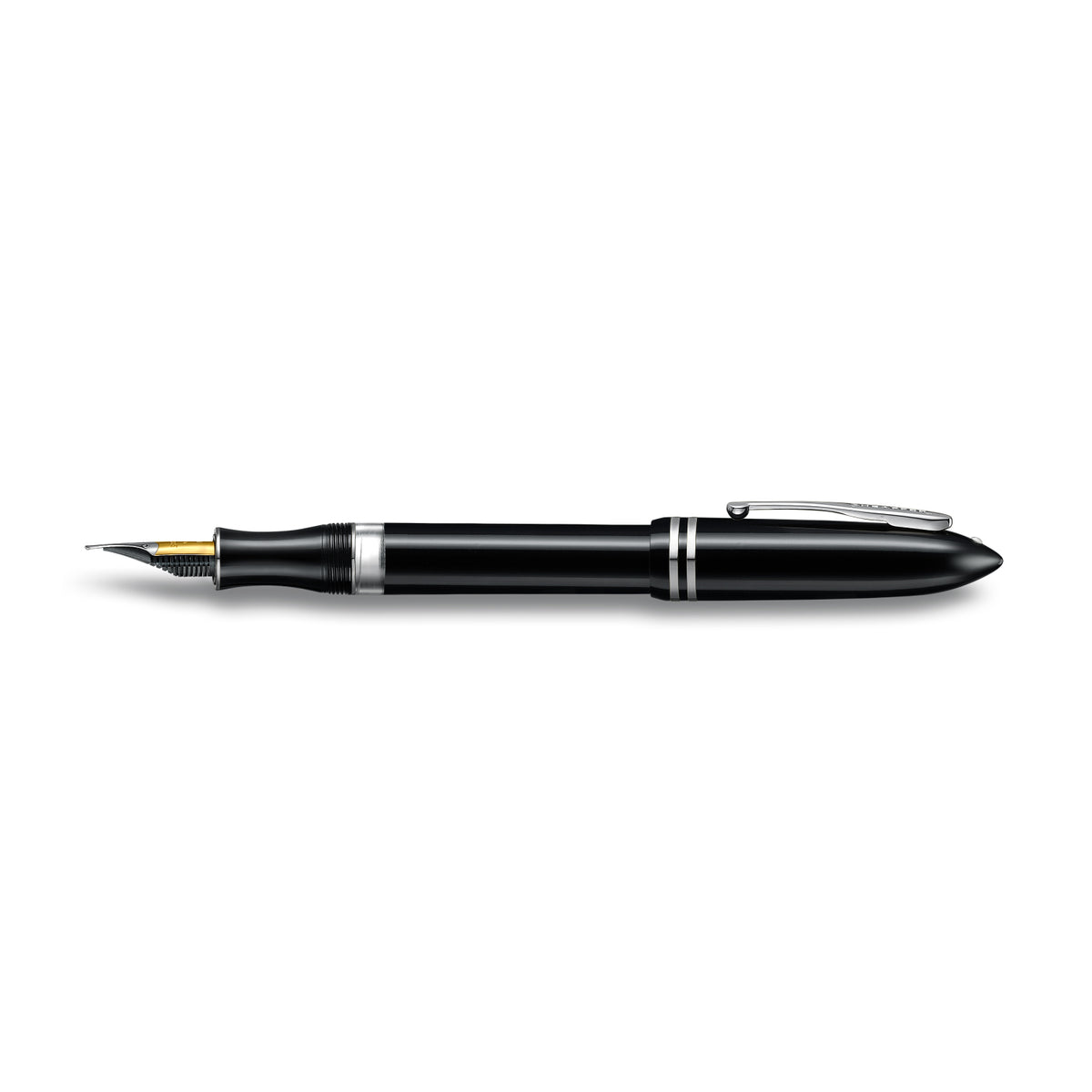 Sheaffer Balance III E892 Glossy Black and Chrome Trims Fountain Pen