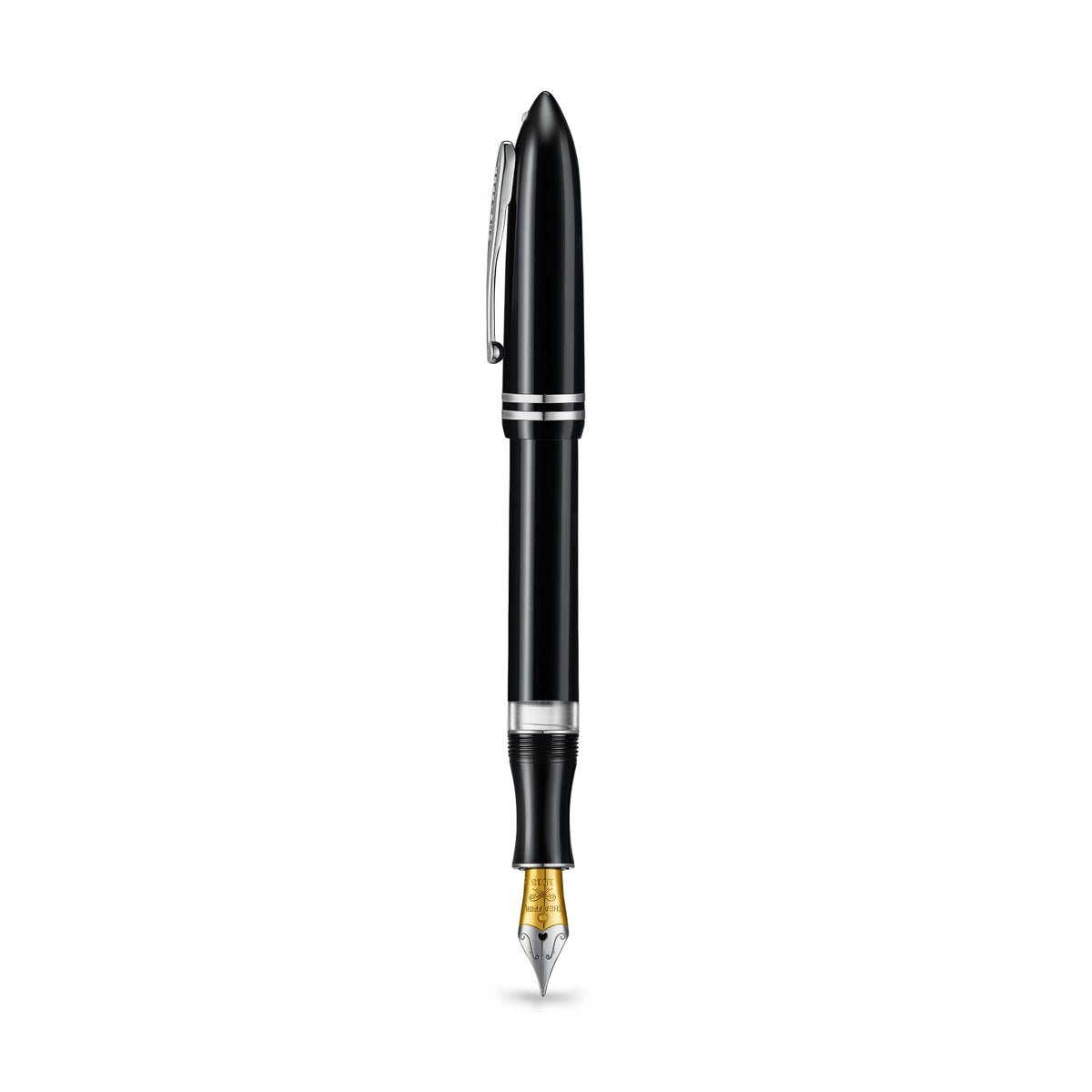 Sheaffer Balance III E892 Glossy Black and Chrome Trims Fountain Pen