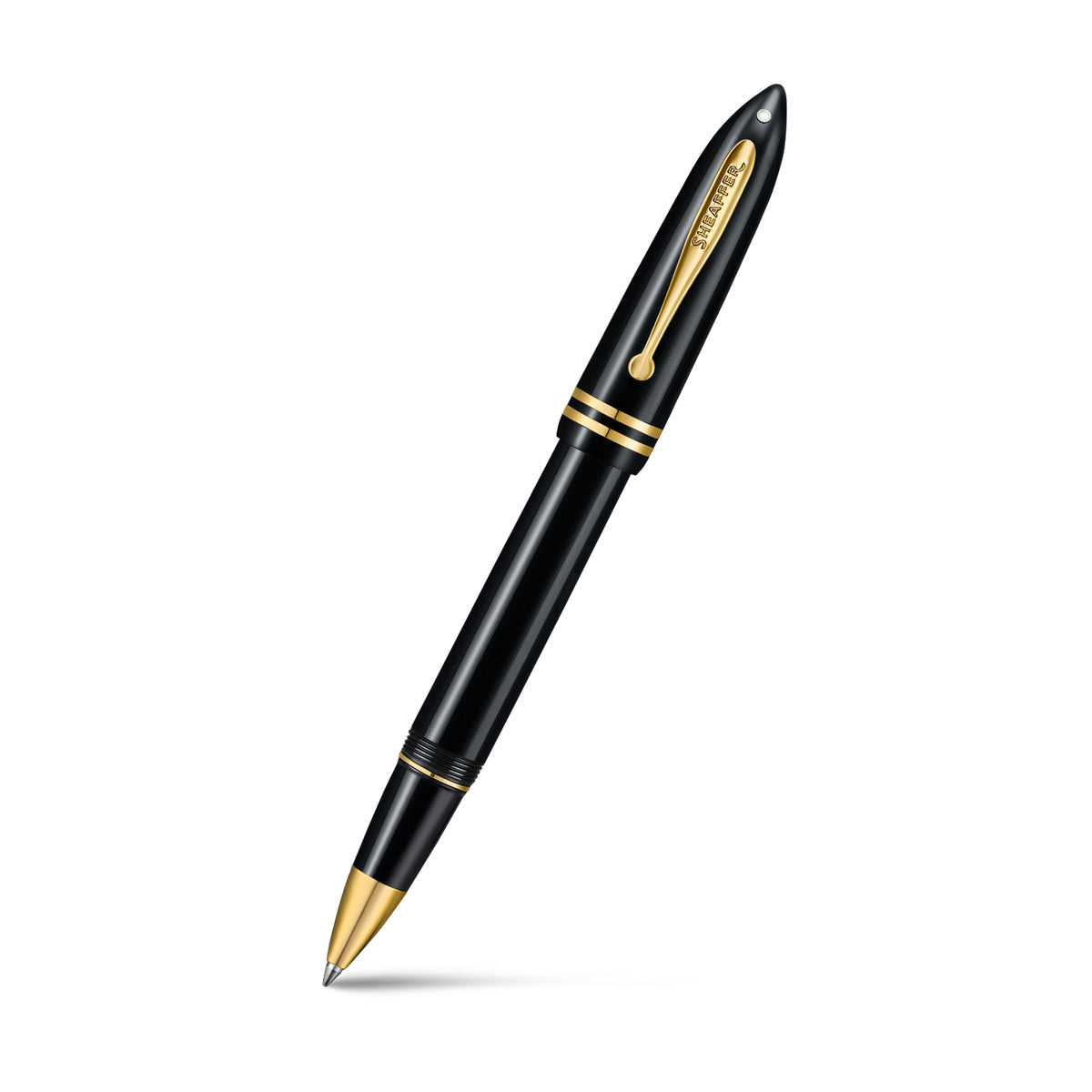 Sheaffer Balance III E893 Glossy Black and Gold Trims Rollerball