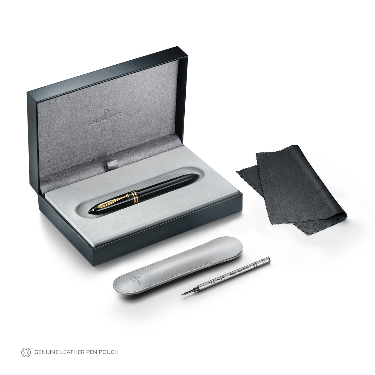 Sheaffer Balance III E893 Glossy Black and Gold Trims Rollerball