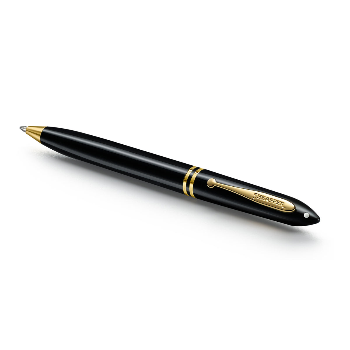 Sheaffer Balance III E893 Glossy Black and Gold Trims Ballpoint