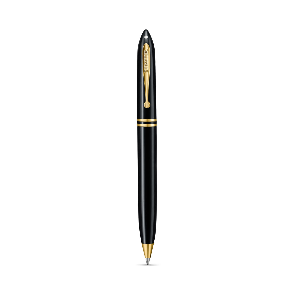 Sheaffer Balance III E893 Glossy Black and Gold Trims Ballpoint