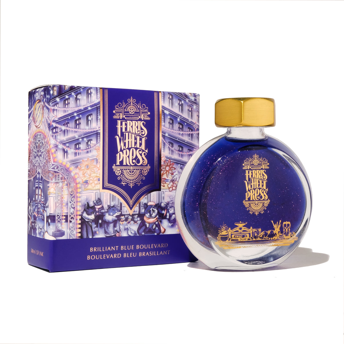Ferris Wheel Press Brilliant Blue Boulevard Fountain Pen Ink 38ml