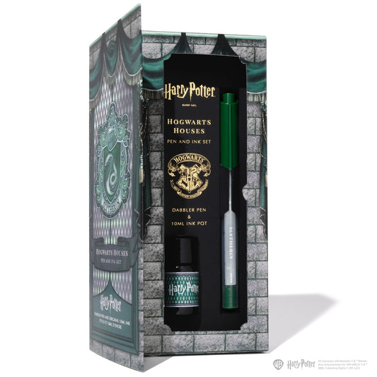 WB Dabbler  Pen Kit Set - Pen and 10mL Ink Writing Set, Slytherin