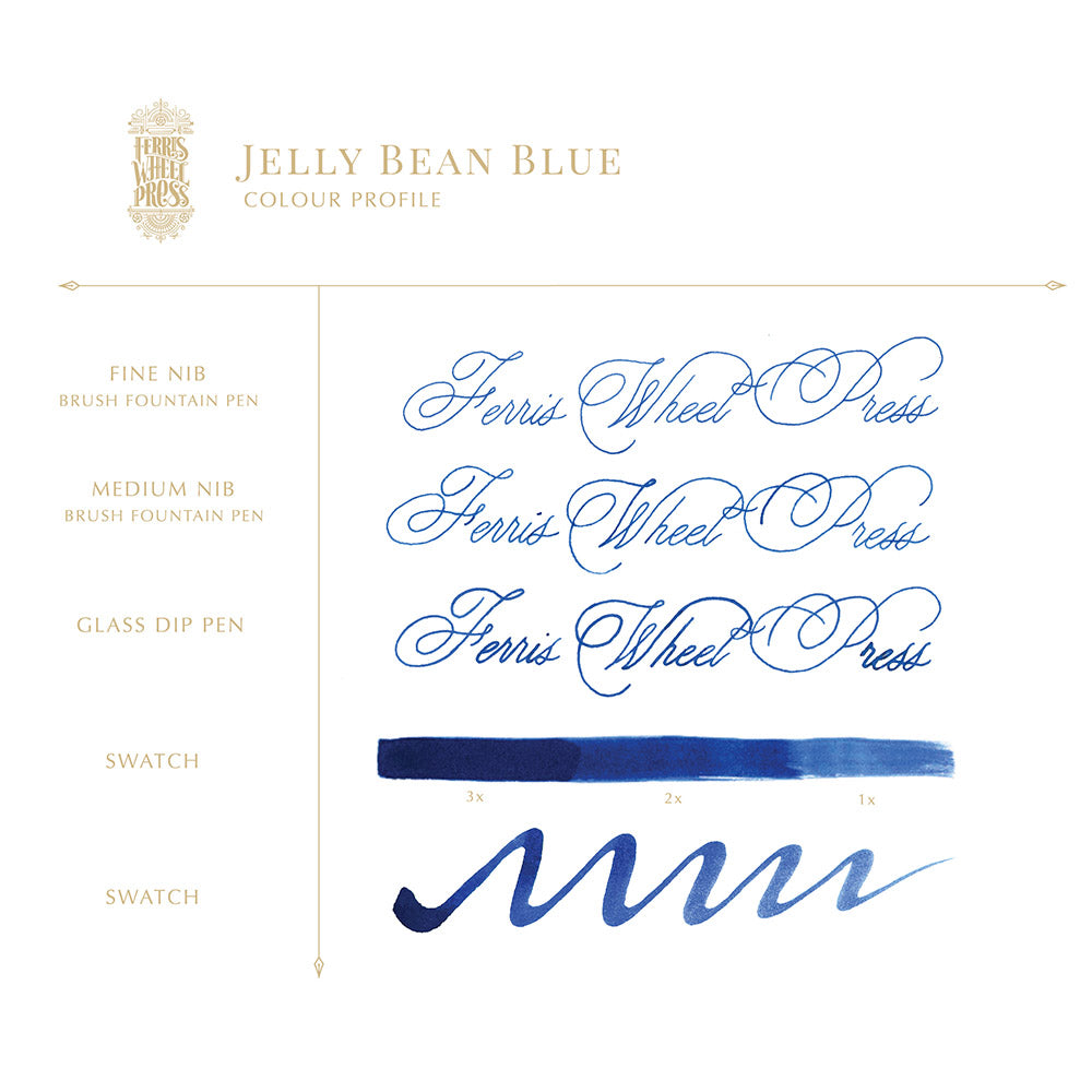 Fountain Pen Ink 38mL / Jelly Bean Blue - JBB