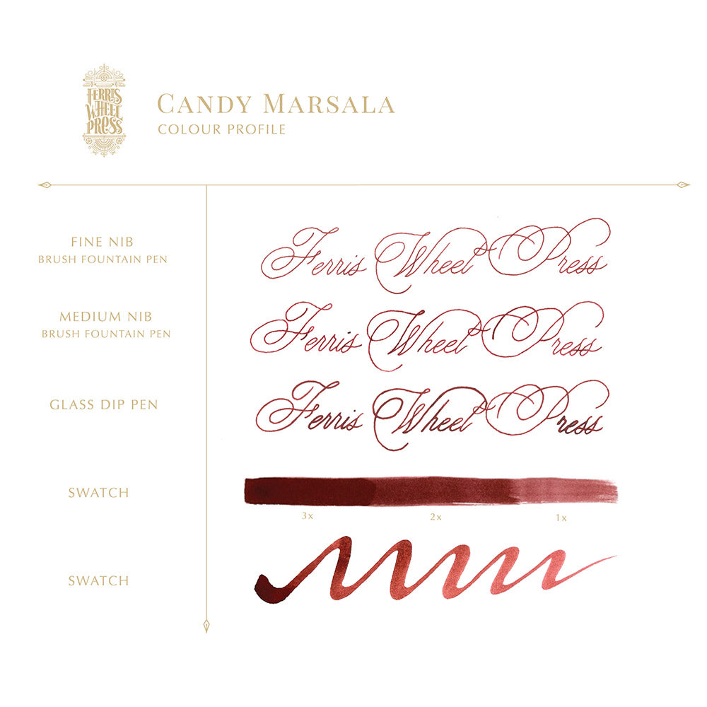 Fountain Pen Ink 38mL / Candy Marsala - CM