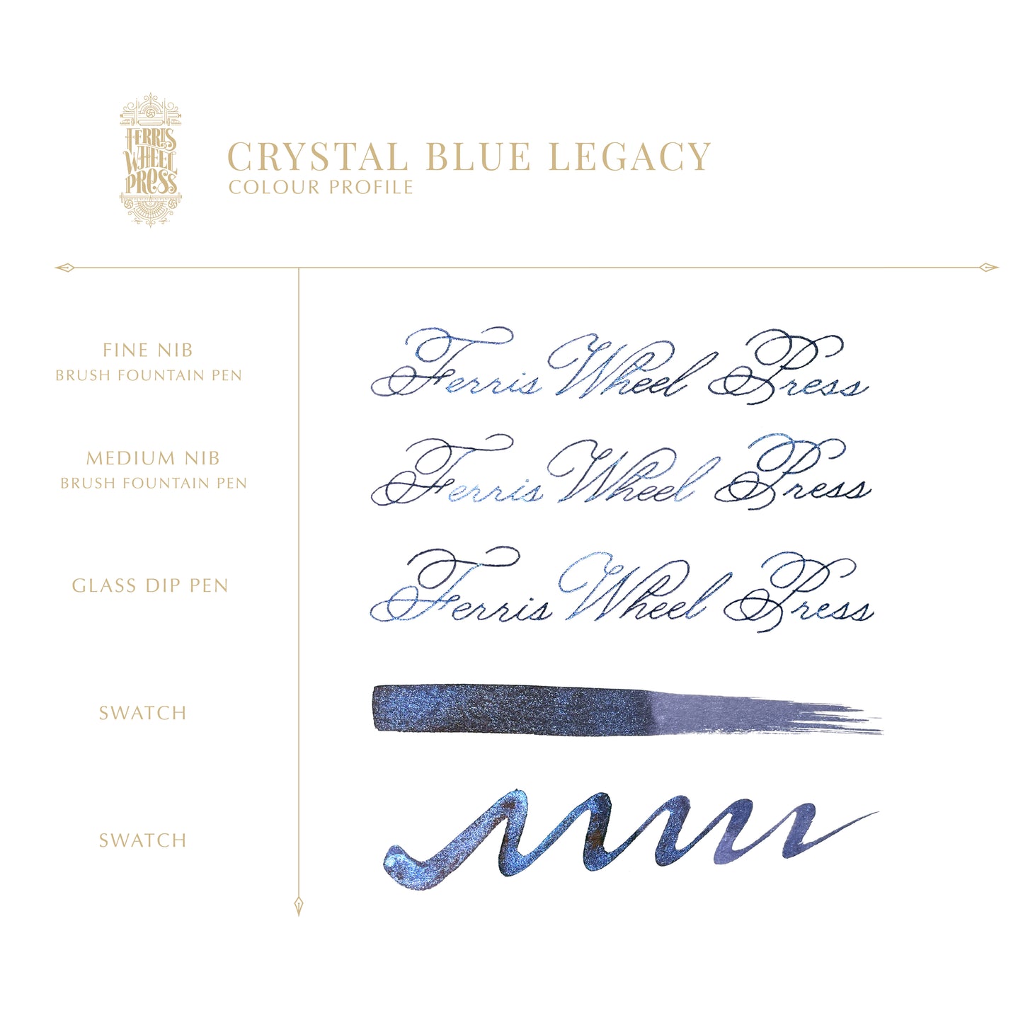 Fountain Pen Ink 38mL / Crystal Blue Legacy - CBL