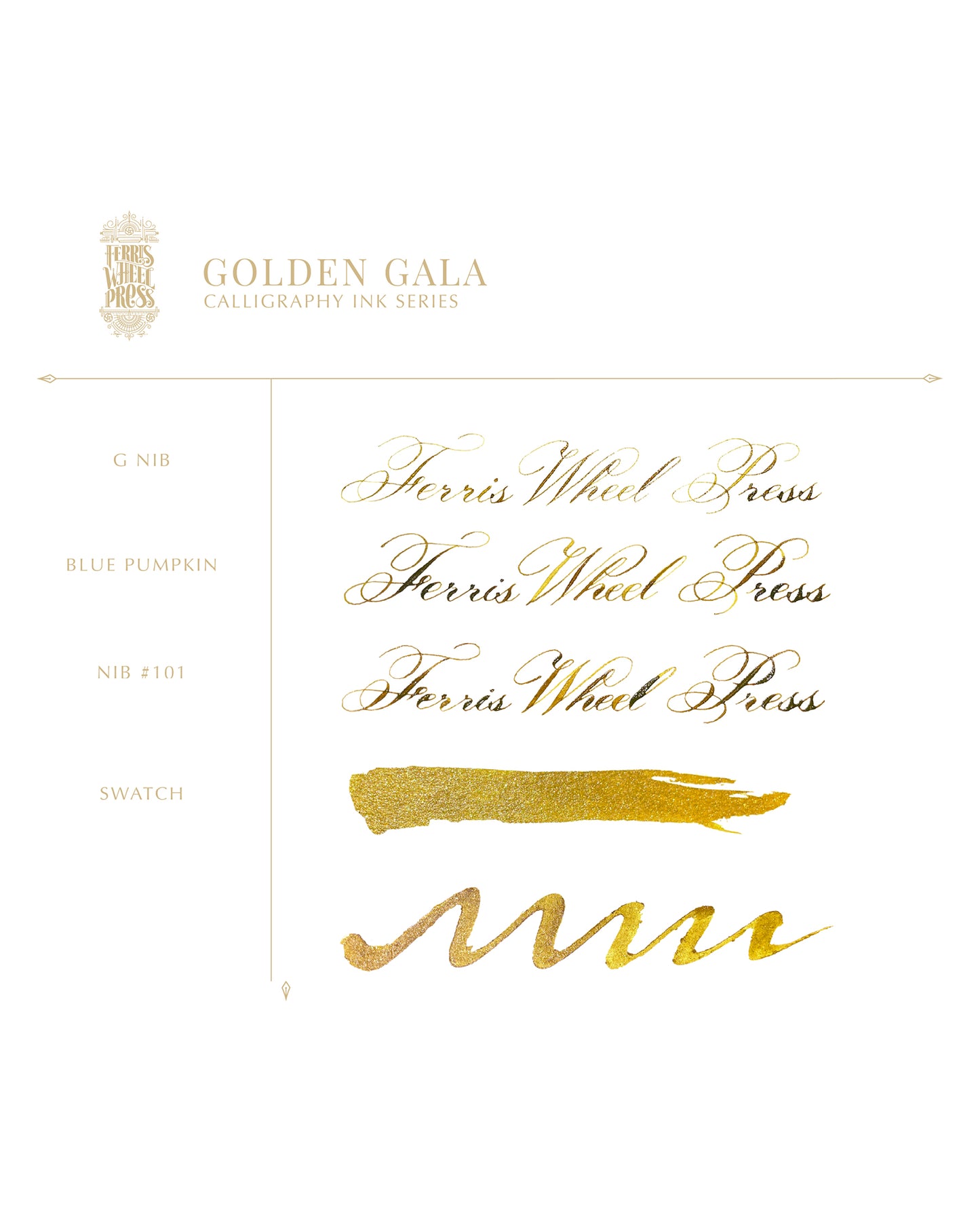 Calligraphy Ink 28mL / Golden Gala - GG
