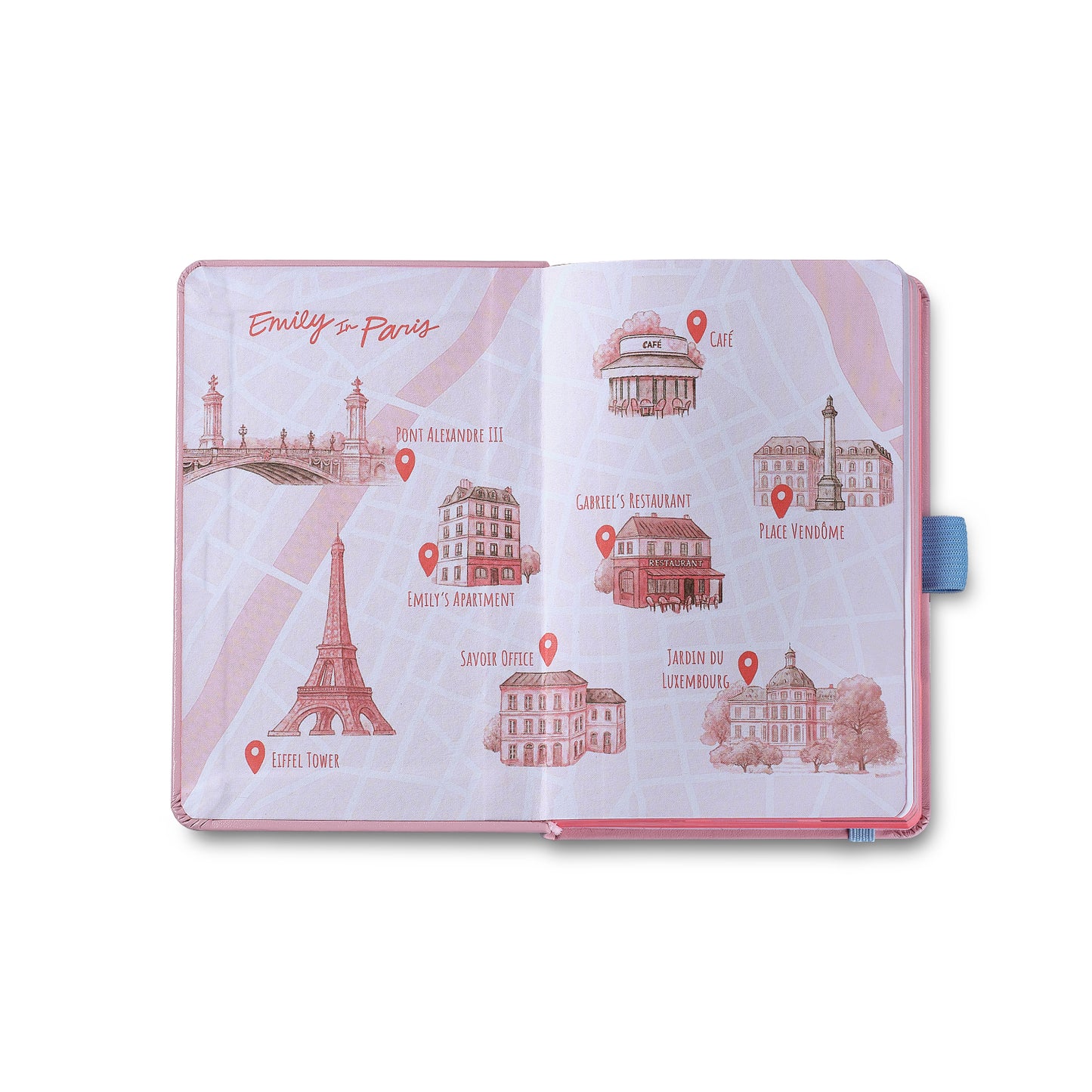 Sheaffer Gift Set - EIP Sentinel 321 Pink Matte Finish Ballpoint Pen with Chrome Trims and Small Hardbound Notebook