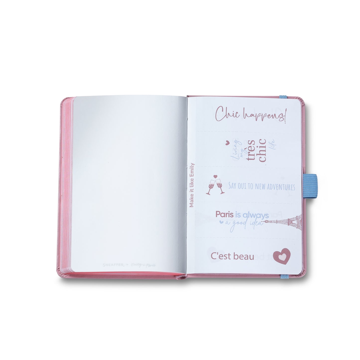 Sheaffer Gift Set - EIP Sentinel 321 Pink Matte Finish Ballpoint Pen with Chrome Trims and Small Hardbound Notebook