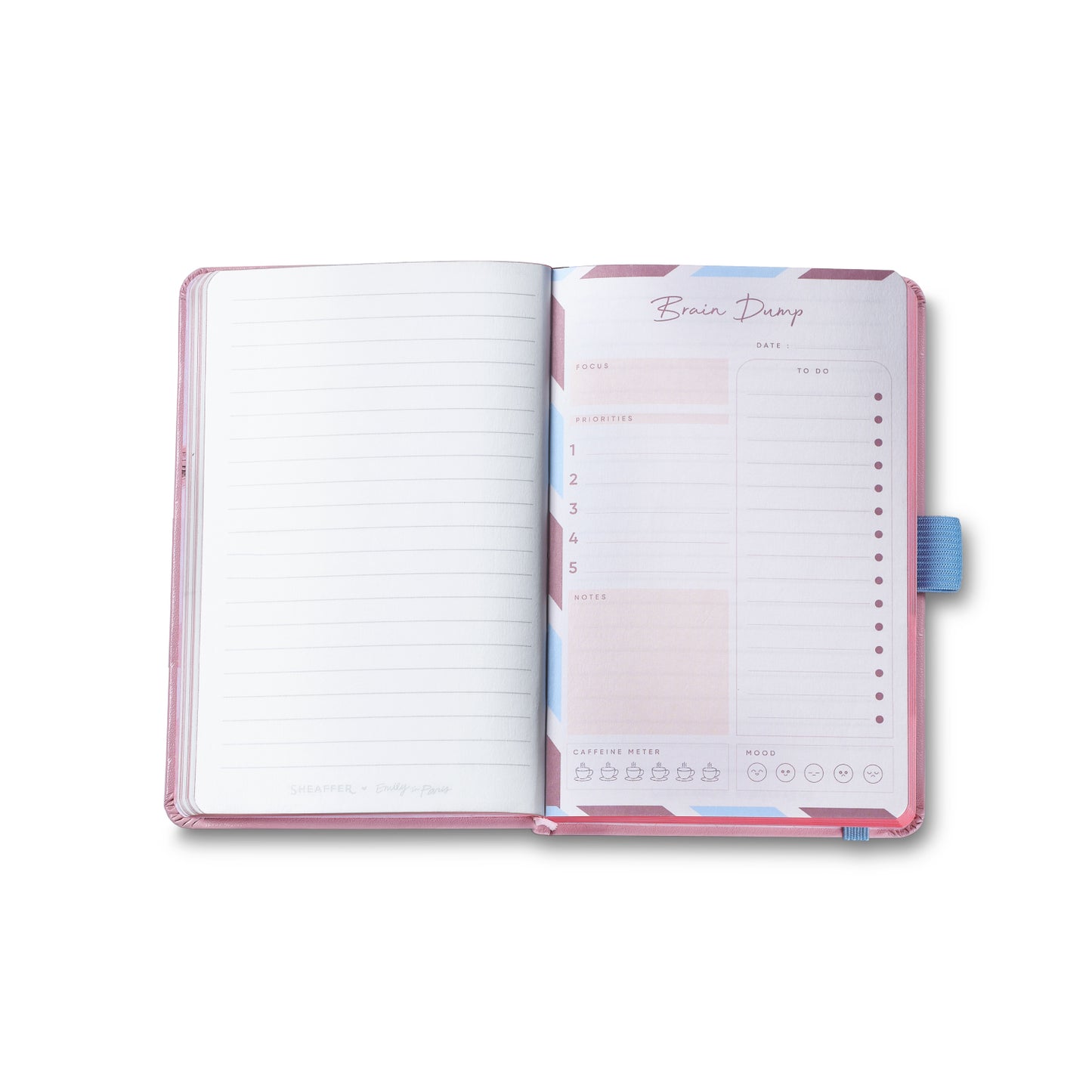 Sheaffer Gift Set - EIP Sentinel 321 Pink Matte Finish Ballpoint Pen with Chrome Trims and Small Hardbound Notebook