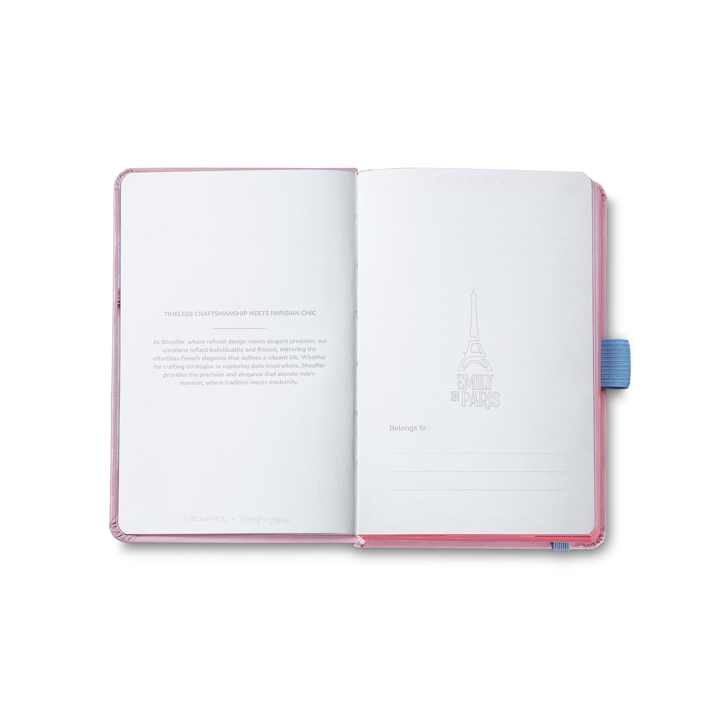 Sheaffer Gift Set - EIP Sentinel 321 Pink Matte Finish Ballpoint Pen with Chrome Trims and Small Hardbound Notebook