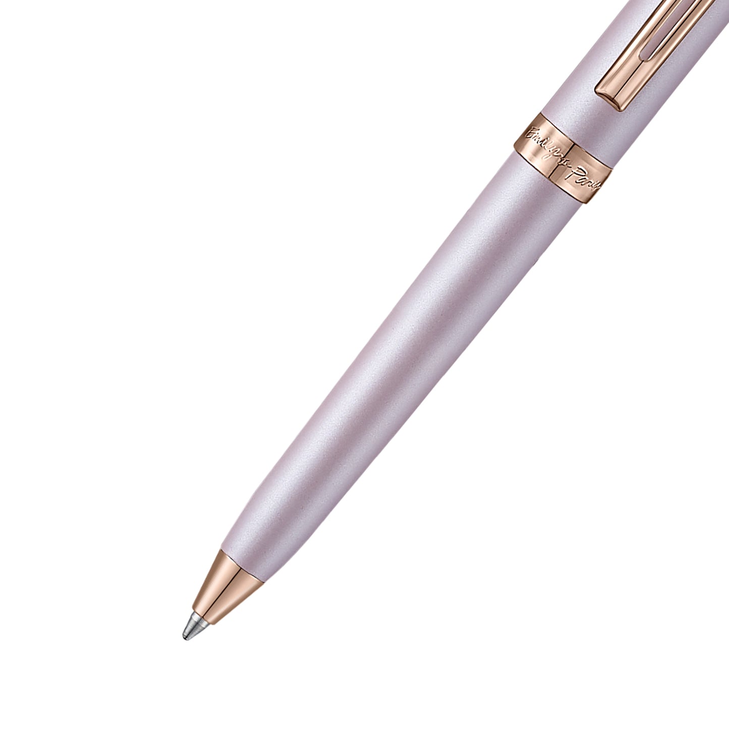 Sheaffer Gift Set - EIP Prelude Mini 9810 Pastel Pink Ballpoint Pen with Swarovski Crystal and Full-Grain Leather Credit Card Holder