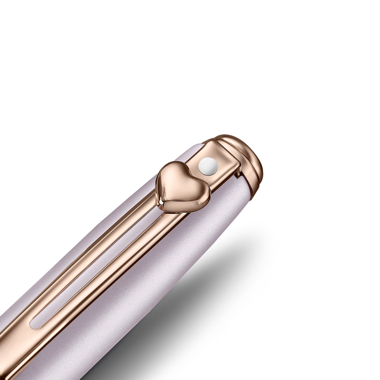 Sheaffer Gift Set - EIP Prelude Mini 9810 Pastel Pink Ballpoint Pen with Swarovski Crystal and Full-Grain Leather Credit Card Holder