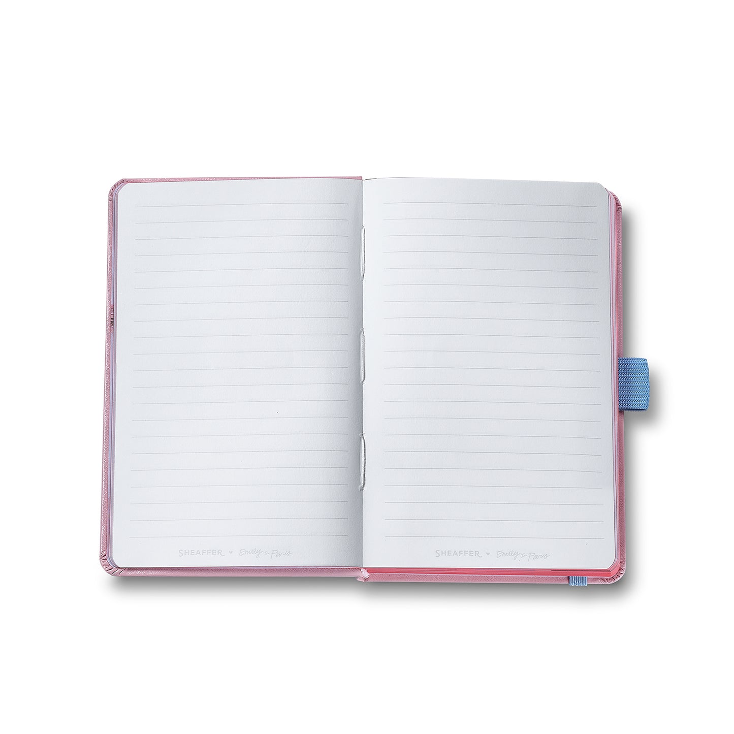 Set - EIP Prelude Mini 9810 Pastel Pink Ballpoint Pen with Swarovski Crystal and Small Hardbound Notebook