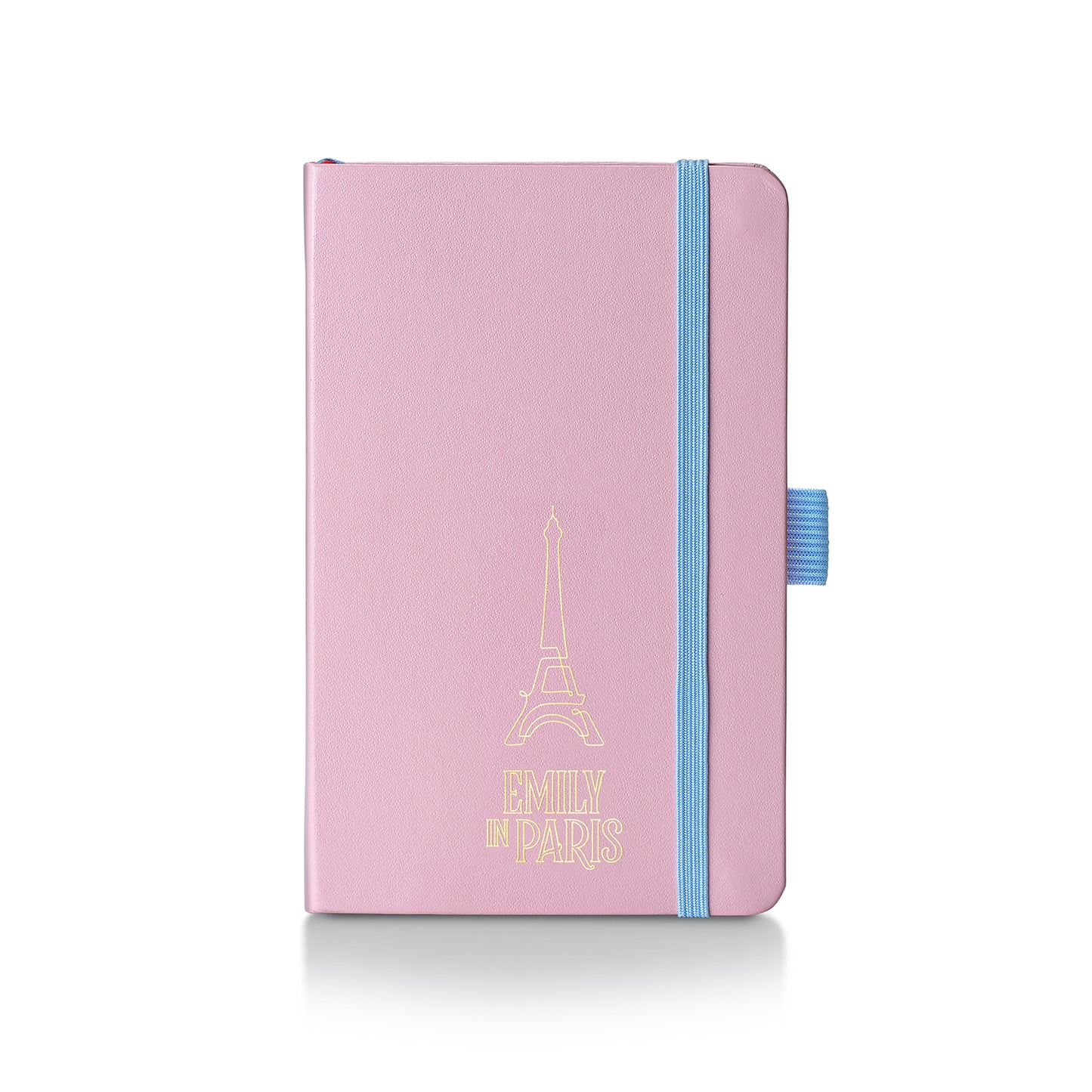 Set - EIP Prelude Mini 9810 Pastel Pink Ballpoint Pen with Swarovski Crystal and Small Hardbound Notebook