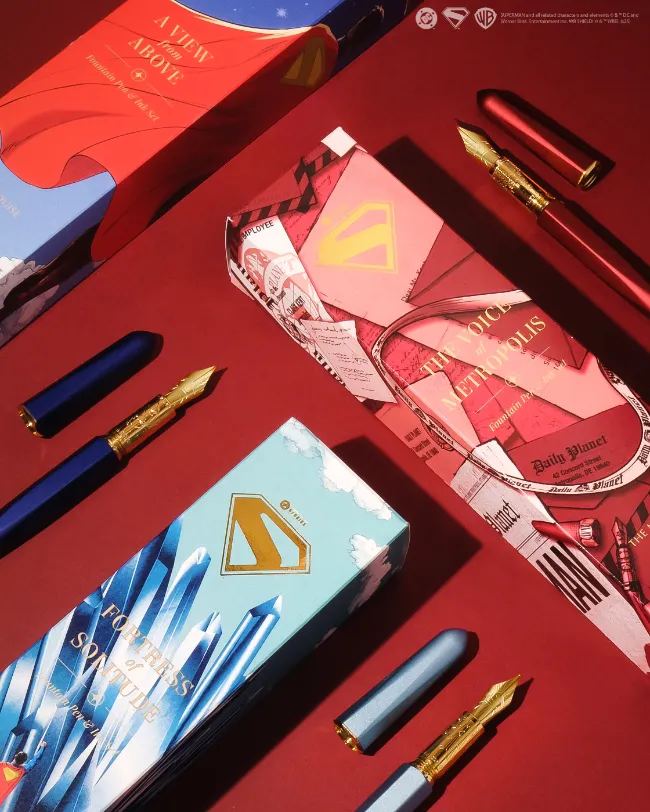 Superman x Ferris Wheel Press: Pen & Ink Sets