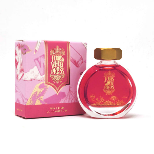 Ferris Wheel Press Pink Eraser 38mL fountain pen ink bottle and box