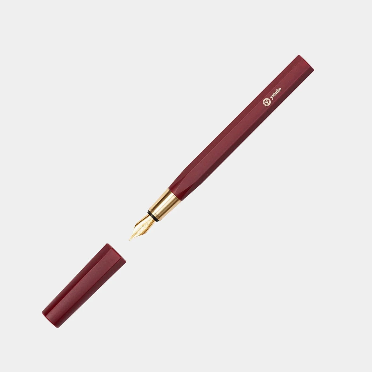 Resin & Brass - Fountain Pen (RED) (M nib)
