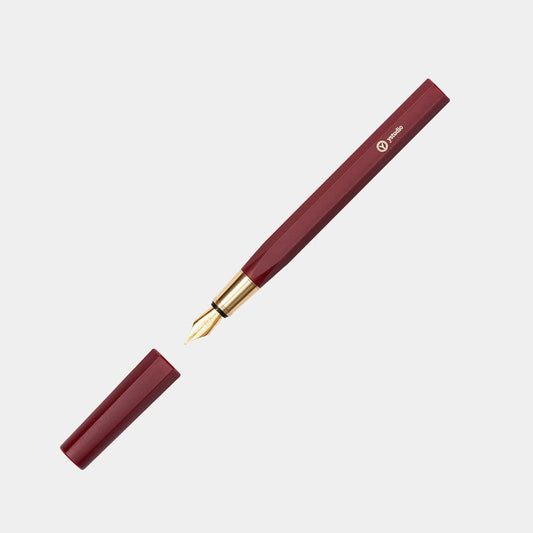 Resin & Brass - Fountain Pen (RED) (M nib)