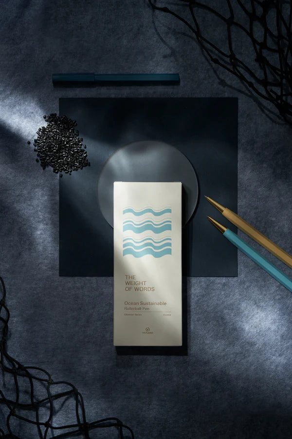 STAT-97 Glamour Evolve-Ocean Sustainable Rollerball Pen - Sky Blue