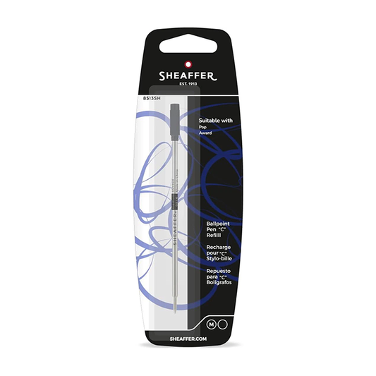 Sheaffer Ballpoint Refill C Style - Black Medium (fits Defini, Award and Pop BP's)